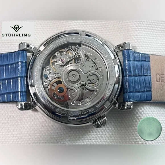 Stuhrling Original Blue and Silver Smartwatch Lady Wall Street 108 Automatic - Picture 3 of 10